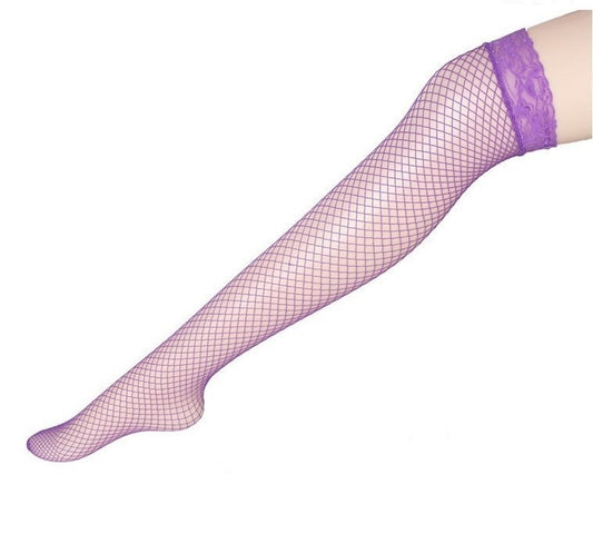 Lace-Top Stocking – Wide Fishnet